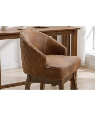 Rotating Bar Chair, Counter Height with Backrest & Footrest