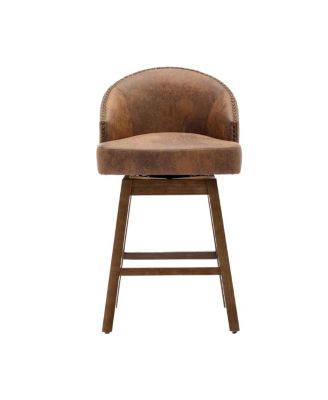 Rotating Bar Chair, Counter Height with Backrest & Footrest