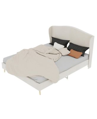 Velvet Upholstered Queen Bed