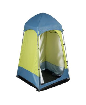 1-Room Camping Shower Tent Privacy Shelter with Stakes and Carry Bag