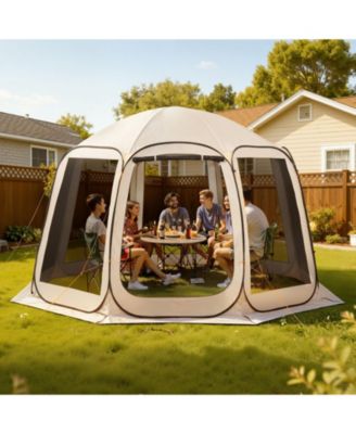 12 x 11 Ft Pop-Up Screen House Tent for 10-12 People