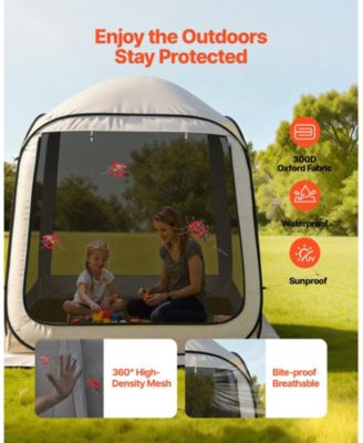 6 x 6 Ft Pop-Up Screen House Tent for 4-6 People with Carry Bag
