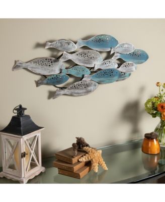 School of Fish Metal Wall Art