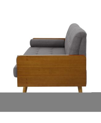 Aidan Mid Century Modern Tufted Fabric Sofa