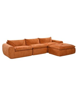 Legless Sofa with High Density Foam, No Assembly Required, Free Combination