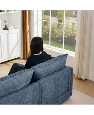  Modular Sectional Sofa, 102" L-Shaped Couch Set with Ottoman