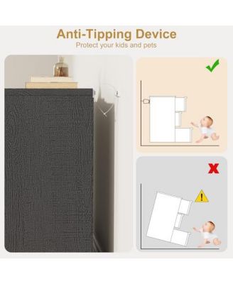 3 Drawer Nightstand for Bedroom, 30in Tall Small End Side Table with Large Storage & Anti-Tip Design