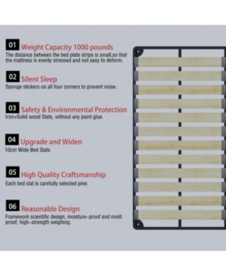 King Size Cloud Bed Frame with Oversized Padded Headboard