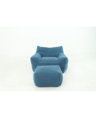  Oversized Comfy Bean Bag Chair for Adults - Lazy Sofa for Bedroom & Dorm