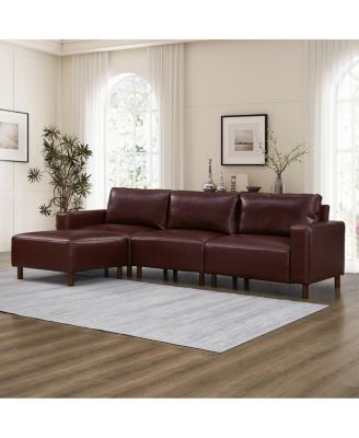 Streamdale Modern Luxury Sectional Sofa Couch Quality Upholstery PU Leather