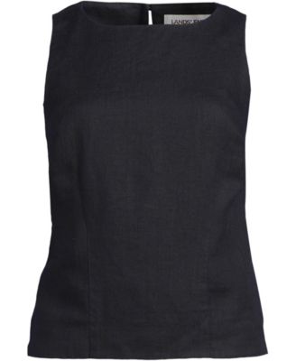 Women's Linen Sleeveless Peplum Top