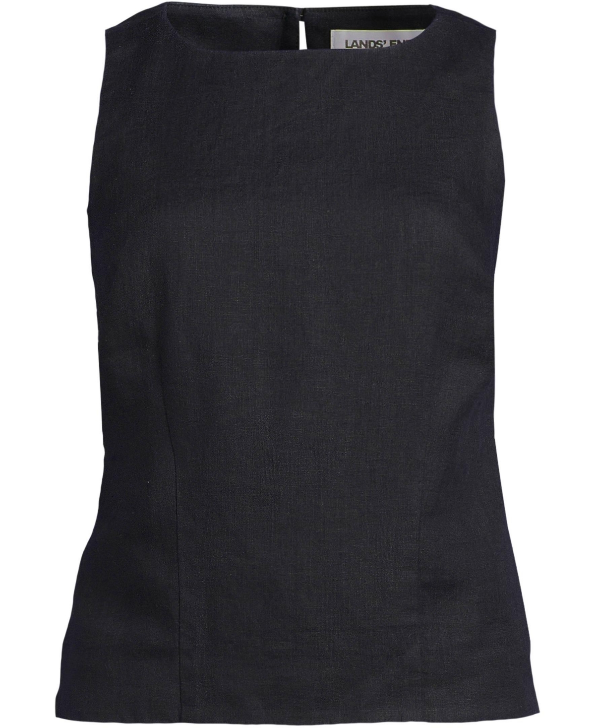 Lands' End Women's Linen Sleeveless Peplum Top