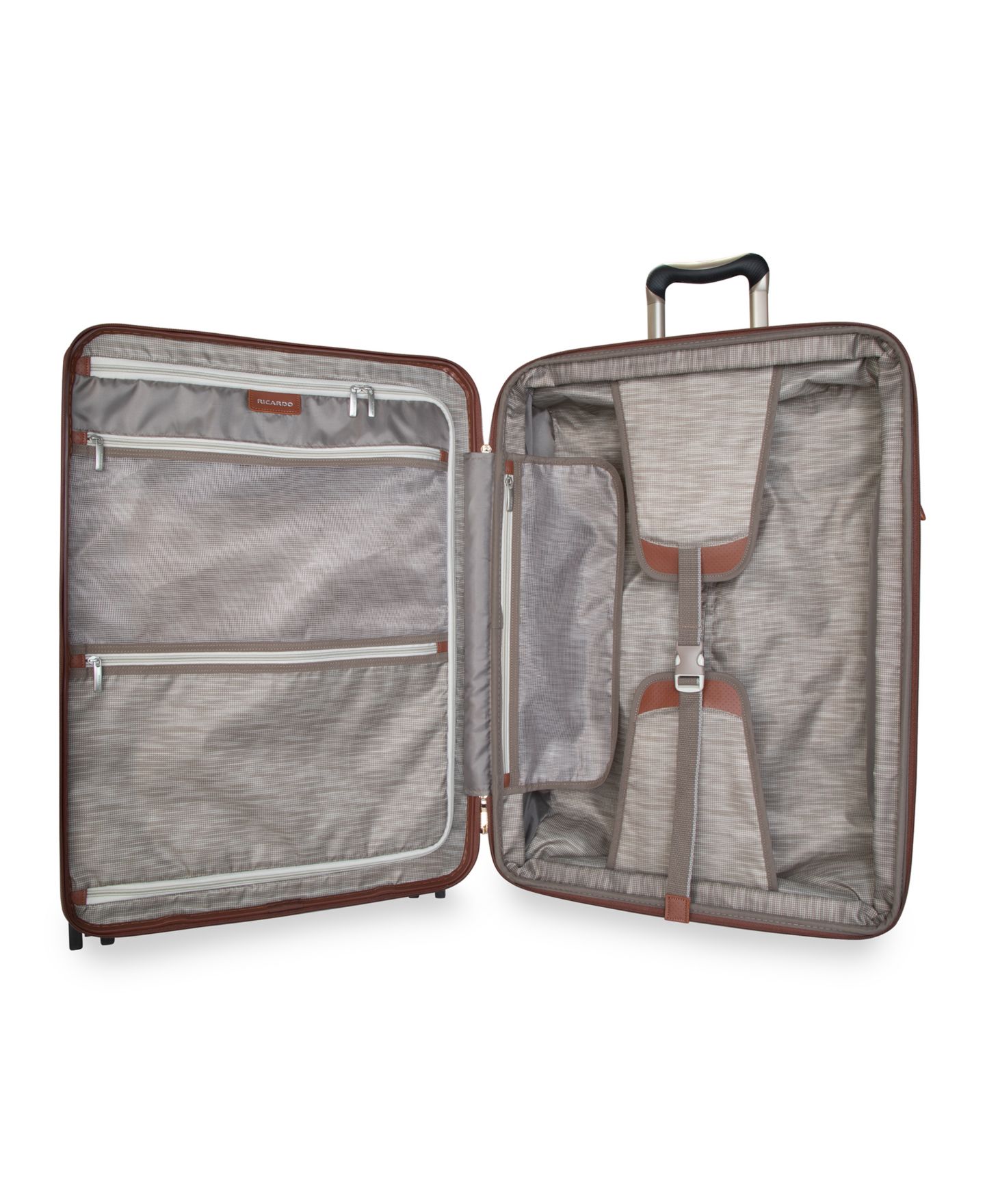 Чемодан Ricardo Montecito 2.0 Medium Hardside Check-In Spinner Suitcase, цвет: Шампань — фото 5