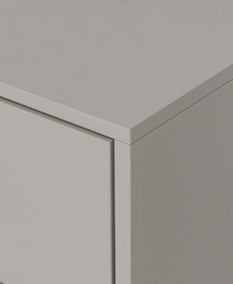 Erina 23.5" Wood Glossy 2-Drawer Nightstand