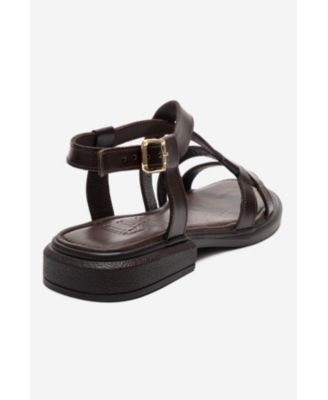 Womens Laveda Leather Strap Sandal