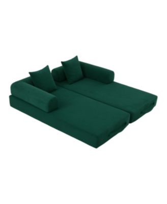 Foldable & Compressible Sofa with Metal Frame for Small Spaces
