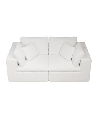 Modular sectional sofa seat, Upholstered couch for living room, 2PC free combination