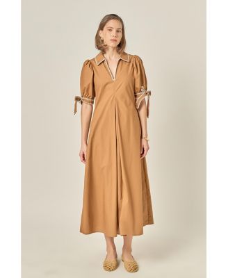 Women's Stitch Detailed Midi Dress