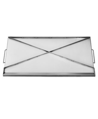 32 x 16 Inch Stainless Steel Griddle Plate for Gas Grill with Handles