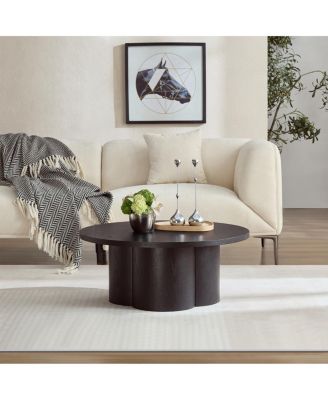 Round Modern Coffee/Accent Table for Living Room/Office/Bedroom