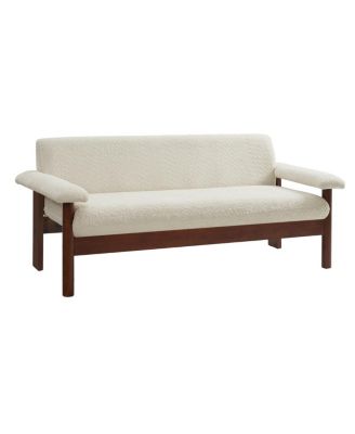 Modern Loveseat Sofa 2 Seater Couch with Armrest Pillows