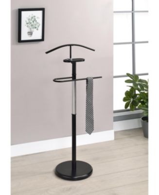 Kings Brand Furniture Modern Freestanding Valet Stand, Metal Suit Rack ...