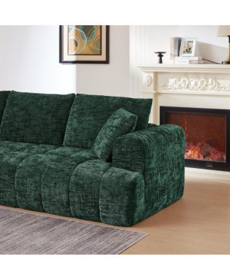 Chenille L-Shape Luxury Sectional Oversized Sofa, Minimalist Design, Comfy Sleeper Couch