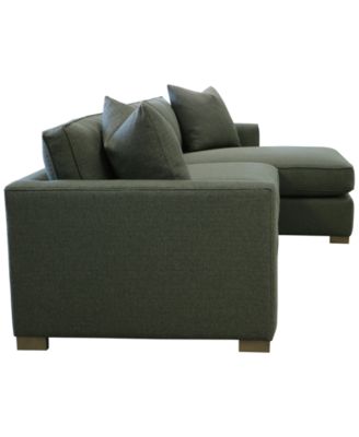 Corine 2-Pc. Chaise Sectional Sofa with Toss Pillows