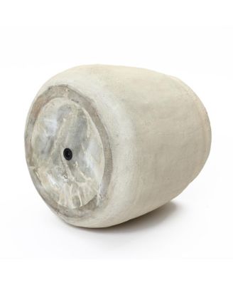 Sahara Stone Planter, 16.1" Round Cement Accent in Desert