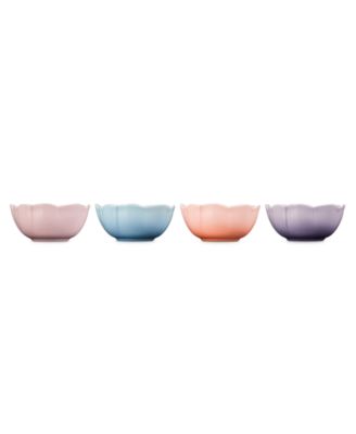 Petal Stoneware 4-Pc. Bowl Set