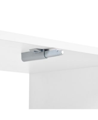 Storage Cabinet TV Stand with Fluted tempered Glass Doors