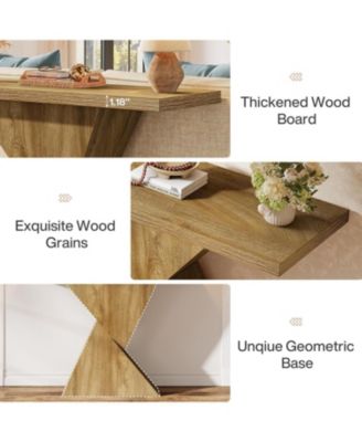41.5-Inch Farmhouse Entryway Console Table, Narrow Sofa Table Behind Couch