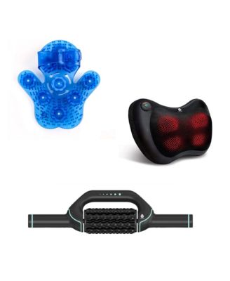 Shiatsu Massager, Rechargeable Rolling Massager & Palm Harmony Glove