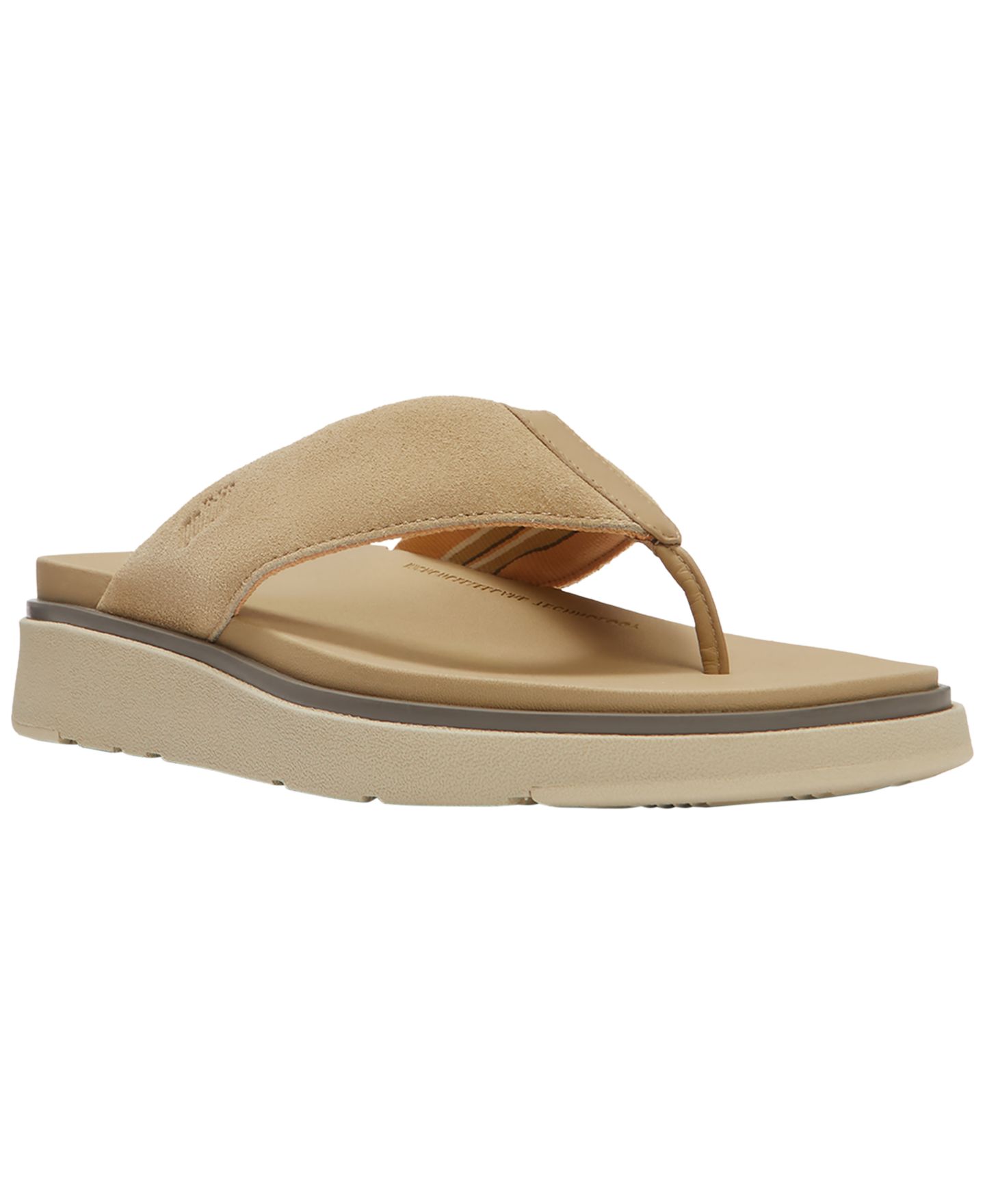 Мужские сандалии FitFlop Slip-On Flip-Flop, цвет: Выцветший песочный — фото 1