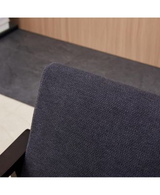 Modern medieval-inspired armchair with high back