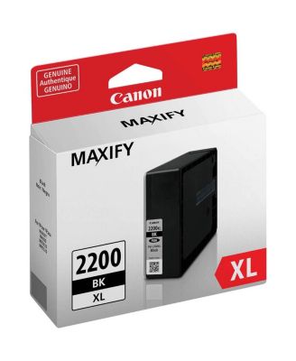 PGI-2200 XL Black Pigment Ink Tank for iB4020, iB4120, MB5020, MB5120, MB5320, MB5420 MAXIFY Series Printers, 2500 Pages Yield