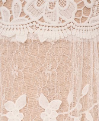 Women's V-Neck Lace Embroidered Dress