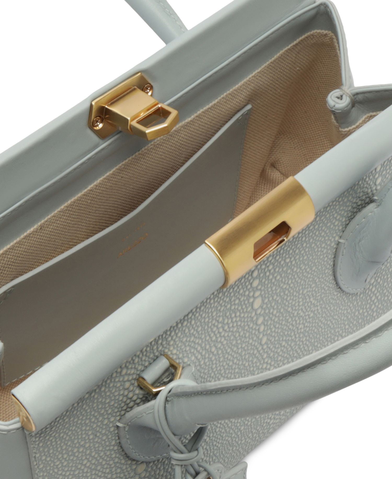 Morgan Small Turn-Lock Tote Handbag