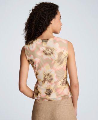 Women's Mock Neck Sleeveless Tank Top