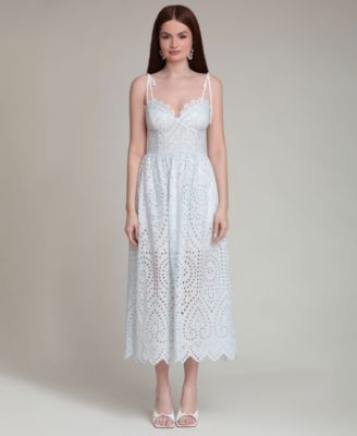 Women's Sweetheart Neck Midi Dress