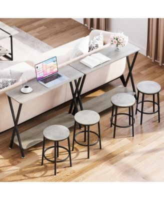 41.3" Narrow Industrial Console Table