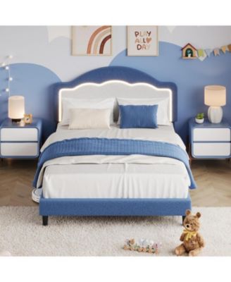 Lambskin Soft Bag Princess Bed for Girls, Cozy Upholstered Mattress, Soft and Plush Design, Perfect for Bedroom, No Box Spring Needed