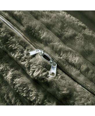 Plush Corduroy Ottoman