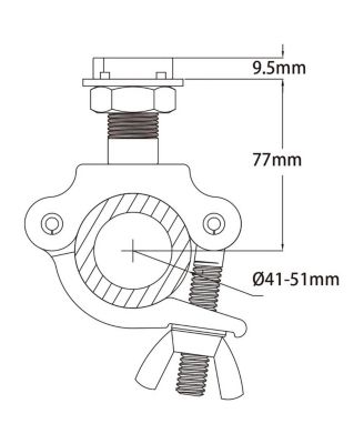 Strut Channel Adapter with Half Coupler