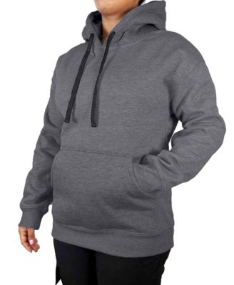 Women's Blue Ice Loose Fit Super Heavyweight Fleece-Lined Pullover Hoodie