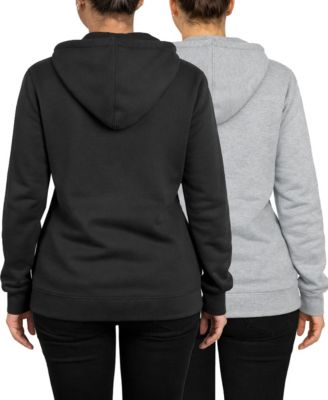 Women's Loose Fit Super Heavyweight Fleece-Lined Pullover Hoodie-2 Pack