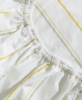 Printed Washed 200-Thread Count Cotton Percale 4-Pc. Sheet Set, Queen