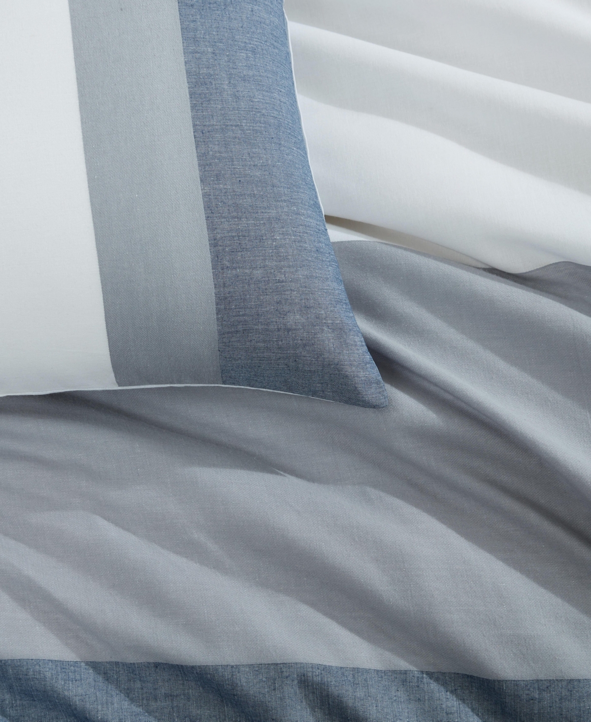 Calvin Klein Chambray Handkerchief 3-Pc. Comforter Set