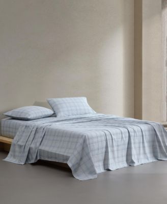 Printed Washed 200-Thread Count Cotton Percale 4-Pc. Sheet Set, Queen