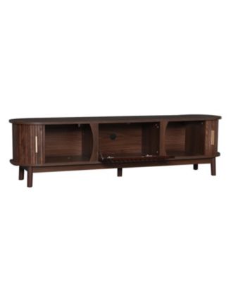 Farmhouse TV Stand for 75" TVs with Storage